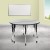 Flash Furniture XU-GRP-A48-HCIRC-GY-T-A-CAS-GG Mobile 47.5" Circle Wave Flexible Grey Thermal Laminate Adjustable Activity Table addl-1