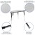 Flash Furniture XU-GRP-A48-HCIRC-GY-T-A-CAS-GG Mobile 47.5" Circle Wave Flexible Grey Thermal Laminate Adjustable Activity Table addl-3
