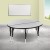 Flash Furniture XU-GRP-A48-HCIRC-GY-T-P-GG 47.5" Circle Wave Flexible Grey Thermal Laminate Activity Table , Short Legs addl-1
