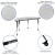 Flash Furniture XU-GRP-A60-HCIRC-GY-T-A-CAS-GG Mobile 60" Circle Wave Flexible Grey Thermal Laminate Adjustable Activity Table addl-3