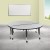 Flash Furniture XU-GRP-A60-HCIRC-GY-T-P-CAS-GG Mobile 60" Circle Wave Flexible Grey Thermal Laminate Kids Adjustable Activity Table addl-1