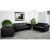 Flash Furniture ZB-TRINITY-8094-SET-BK-GG Trinity Series Reception Set addl-1