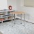 Flash Furniture XU-SF-1001-NAT-A-GG Hex Natural Collaborative Adjustable Height Student Desk 22.3" to 34" addl-5