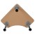 Flash Furniture XU-SF-1003-NAT-A-GG Triangular Natural Collaborative Adjustable Height Student Desk 22.3" to 34" addl-10