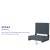 Flash Furniture XU-STA-DKBL-GG Lightweight Stadium Chair with Handle & Ultra-Padded Seat, Dark Blue addl-3