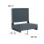 Flash Furniture XU-STA-DKBL-GG Lightweight Stadium Chair with Handle & Ultra-Padded Seat, Dark Blue addl-4