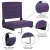 Flash Furniture XU-STA-DKPUR-GG Lightweight Stadium Chair with Handle & Ultra-Padded Seat, Dark Purple addl-7
