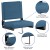Flash Furniture XU-STA-GN-GG Lightweight Stadium Chair with Handle & Ultra-Padded Seat, Teal addl-4