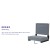 Flash Furniture XU-STA-GY-GG Lightweight Stadium Chair with Handle & Ultra-Padded Seat, Gray addl-3