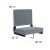 Flash Furniture XU-STA-GY-GG Lightweight Stadium Chair with Handle & Ultra-Padded Seat, Gray addl-4
