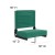 Flash Furniture XU-STA-HGR-GG Lightweight Stadium Chair with Handle & Ultra-Padded Seat, Hunter Green addl-5