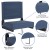 Flash Furniture XU-STA-NAVY-GG Lightweight Stadium Chair with Handle & Ultra-Padded Seat, Navy Blue addl-7