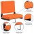 Flash Furniture XU-STA-OR-GG Lightweight Stadium Chair with Handle & Ultra-Padded Seat, Orange addl-8