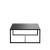 Flash Furniture XU-T6R60USO-1T-BK-GG Outdoor Black Patio Coffee Table with Steel Square Leg Frame addl-7