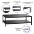 Flash Furniture XU-T6R60USO-2T-BK-GG Outdoor Black 2 Tier Patio Coffee Table with Steel Square Leg Frame addl-3