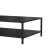 Flash Furniture XU-T6R60USO-2T-BK-GG Outdoor Black 2 Tier Patio Coffee Table with Steel Square Leg Frame addl-6