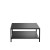 Flash Furniture XU-T6R60USO-2T-BK-GG Outdoor Black 2 Tier Patio Coffee Table with Steel Square Leg Frame addl-7