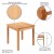 Flash Furniture XU-TC1001-K-GG Kids Natural Solid Wood Table and Chair Set addl-4