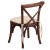 Flash Furniture XU-X-MAH-KID-NTC-GG Hercules Stackable Kids Mahogany Wood Cross Back Chair with Cushion addl-3