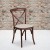 Flash Furniture XU-X-MAH-NTC-GG Hercules Stackable Mahogany Wood Cross Back Chair with Cushion addl-1