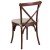 Flash Furniture XU-X-MAH-NTC-GG Hercules Stackable Mahogany Wood Cross Back Chair with Cushion addl-3