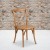 Flash Furniture XU-X-OAK-GG Hercules Stackable Oak Wood Cross Back Chair addl-1