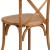 Flash Furniture XU-X-OAK-GG Hercules Stackable Oak Wood Cross Back Chair addl-7