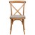 Flash Furniture XU-X-OAK-NTC-GG Hercules Stackable Oak Wood Cross Back Chair with Cushion addl-5
