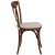 Flash Furniture XU-X-PEC-NTC-GG Hercules Stackable Pecan Wood Cross Back Chair with Cushion addl-4