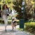 Flash Furniture YAN-Y2V045425-GG Green Locking Dog Waste Bag Dispenser with Hand Sanitizer Bottle and Rain Guard addl-2