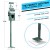 Flash Furniture YAN-Y5CK65425-GG Green Mini Pet Waste Station with Pull Out Waste Bag Dispenser, Hand Sanitizer Bottle addl-5