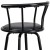Flash Furniture YB-Y-J909-KD-GG Crown Back Black Metal Barstool with Black Vinyl Swivel Seat addl-8