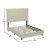 Flash Furniture YK-1077-BEIGE-F-GG Full Upholstered Platform Bed with Channel Stitched Wingback Headboard, Beige addl-4