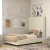 Flash Furniture YK-1077-BEIGE-T-GG Twin Upholstered Platform Bed with Channel Stitched Wingback Headboard, Beige addl-1