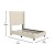 Flash Furniture YK-1077-BEIGE-T-GG Twin Upholstered Platform Bed with Channel Stitched Wingback Headboard, Beige addl-4