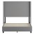 Flash Furniture YK-1077-GY-F-GG Full Upholstered Platform Bed with Channel Stitched Wingback Headboard, Gray addl-9