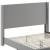 Flash Furniture YK-1077-GY-K-GG King Upholstered Platform Bed with Channel Stitched Wingback Headboard, Gray addl-10