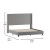 Flash Furniture YK-1077-GY-K-GG King Upholstered Platform Bed with Channel Stitched Wingback Headboard, Gray addl-4