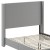 Flash Furniture YK-1077-GY-Q-GG Queen Upholstered Platform Bed with Channel Stitched Wingback Headboard, Gray addl-10