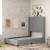 Flash Furniture YK-1077-GY-T-GG Twin Upholstered Platform Bed with Channel Stitched Wingback Headboard, Gray addl-5