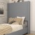 Flash Furniture YK-1077-GY-T-GG Twin Upholstered Platform Bed with Channel Stitched Wingback Headboard, Gray addl-6