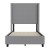Flash Furniture YK-1077-GY-T-GG Twin Upholstered Platform Bed with Channel Stitched Wingback Headboard, Gray addl-9