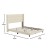 Flash Furniture YK-1078-BEIGE-Q-GG Queen Upholstered Platform Bed with Wingback Headboard, Beige Faux Linen addl-4