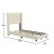 Flash Furniture YK-1078-BEIGE-T-GG Twin Upholstered Platform Bed with Wingback Headboard, Beige Faux Linen addl-4