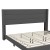 Flash Furniture YK-1078-CHAR-K-GG King Upholstered Platform Bed with Wingback Headboard, Charcoal Faux Linen addl-10