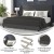 Flash Furniture YK-1078-CHAR-K-GG King Upholstered Platform Bed with Wingback Headboard, Charcoal Faux Linen addl-3