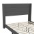 Flash Furniture YK-1078-CHAR-Q-GG Queen Upholstered Platform Bed with Wingback Headboard, Charcoal Faux Linen addl-10