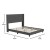 Flash Furniture YK-1078-CHAR-Q-GG Queen Upholstered Platform Bed with Wingback Headboard, Charcoal Faux Linen addl-4
