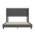 Flash Furniture YK-1078-CHAR-Q-GG Queen Upholstered Platform Bed with Wingback Headboard, Charcoal Faux Linen addl-9