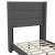 Flash Furniture YK-1078-CHAR-T-GG Twin Upholstered Platform Bed with Wingback Headboard, Charcoal Faux Linen addl-10